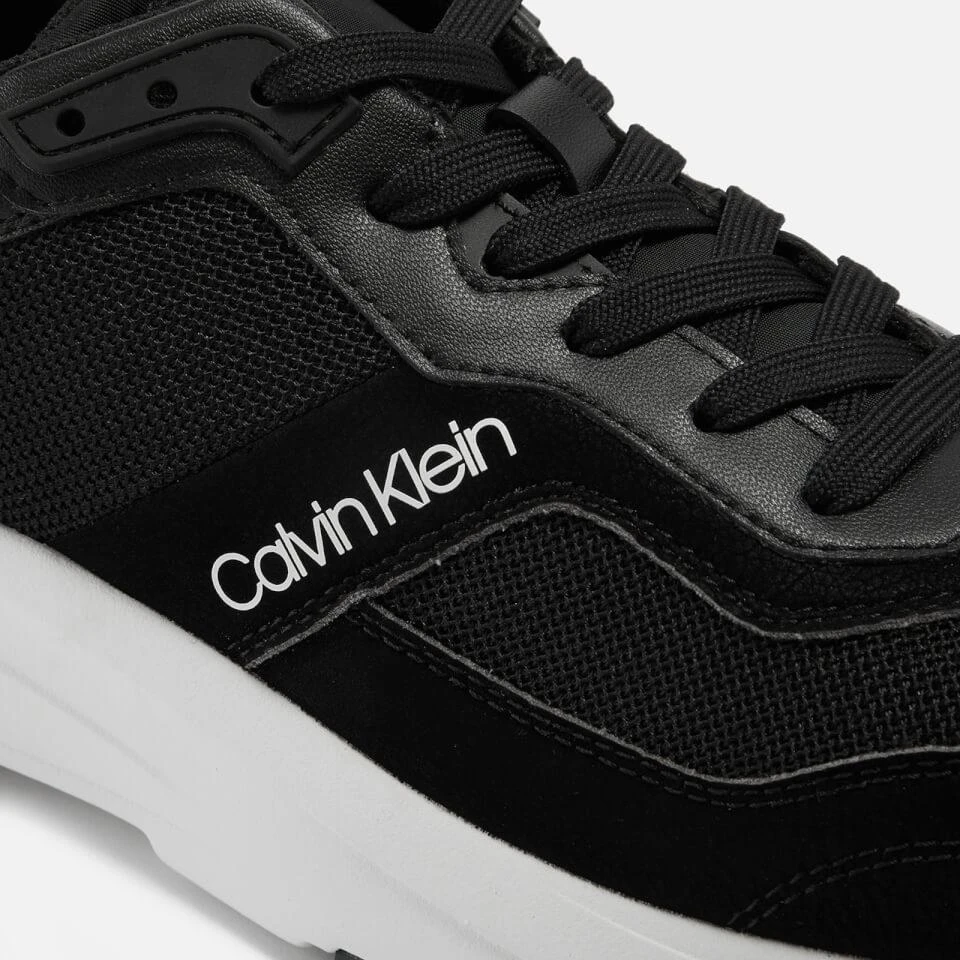 商品Calvin Klein|CALVIN KLEIN MEN'S SUEDE LOW TOP TRAINERS - CK BLACK,价格¥301,第4张图片详细描述