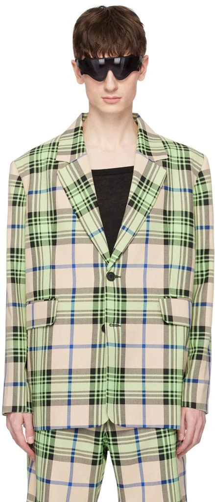商品Henrik Vibskov|Beige & Green Note Blazer,价格¥2729,第1张图片