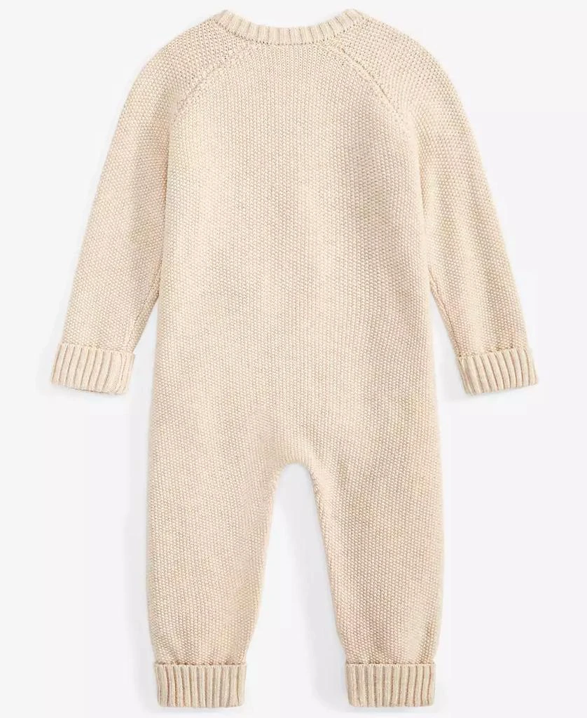 商品First Impressions|Baby Cotton Long-Sleeve Sweater Romper, Created for Macy's,价格¥141,第2张图片详细描述