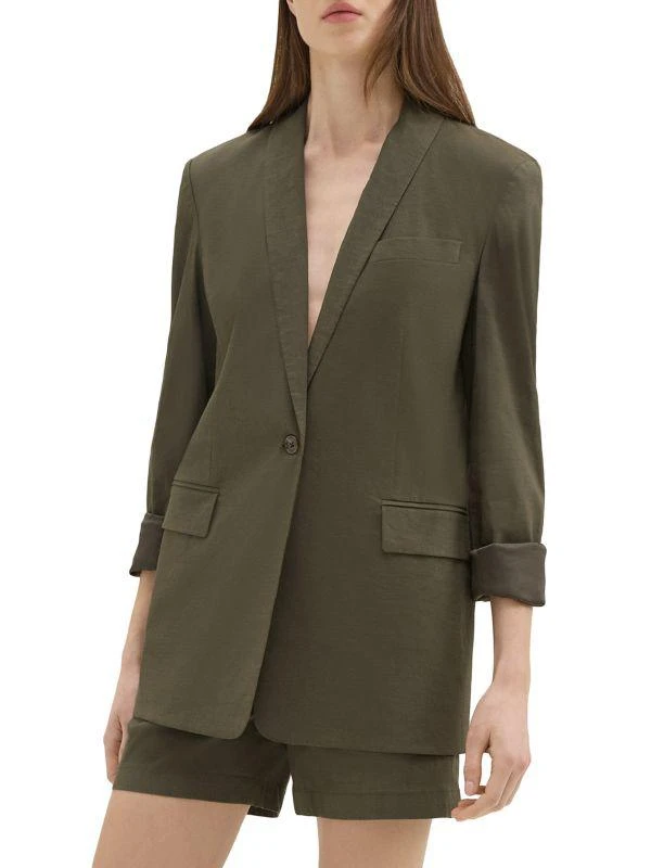 Rolled-Sleeve One-Button Blazer 商品