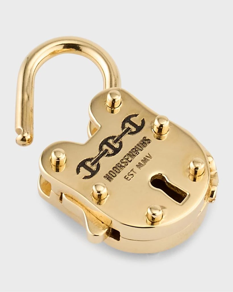 商品Hoorsenbuhs|18K Yellow Gold 30MM Padlock Pendant,价格¥44775,第4张图片详细描述