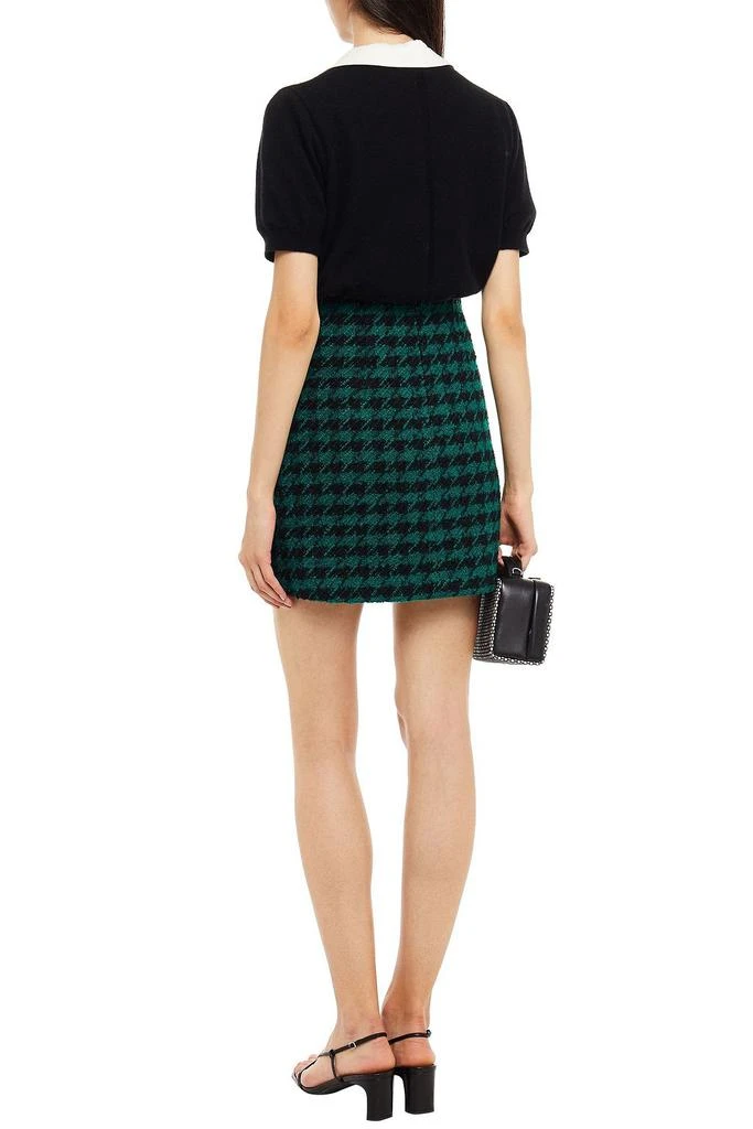 商品Sandro|Claudie embellished houndstooth bouclé-tweed mini skirt,价格¥630,第3张图片详细描述