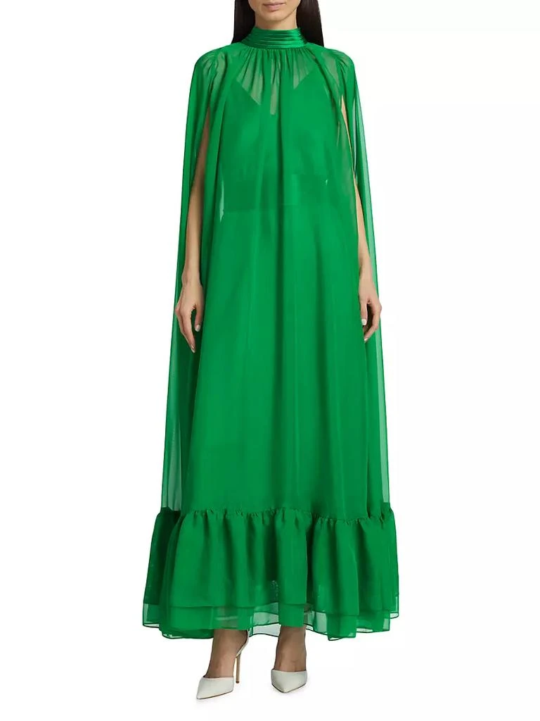 商品Alice + Olivia|Lanelle Maxi Cape Cocktail Dress,价格¥5180,第3张图片详细描述