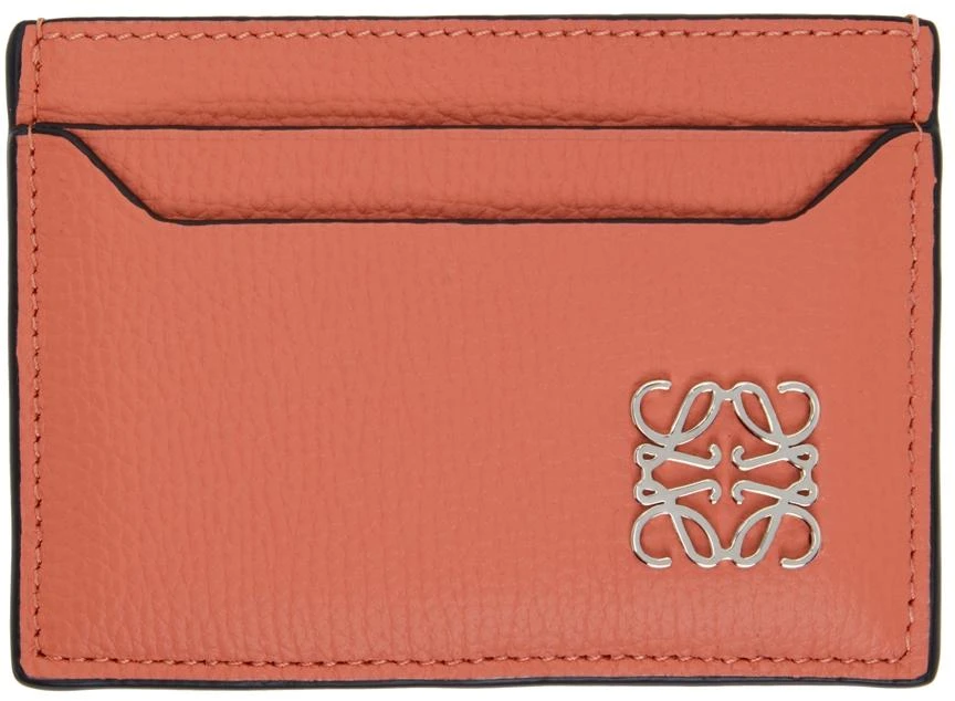 商品Loewe|Pink Anagram Plain Card Holder,价格¥1737,第1张图片