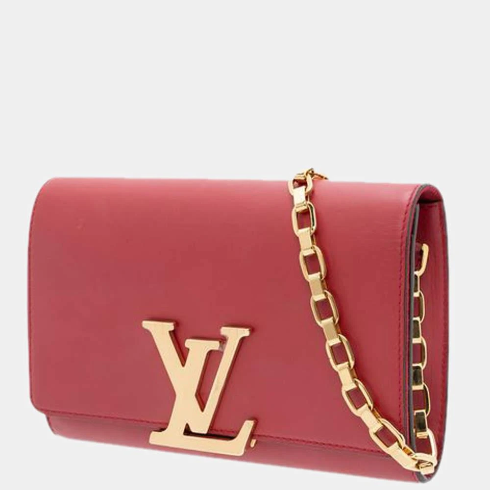 商品[二手商品] Louis Vuitton|Louis Vuitton Red Calfskin Leather Chain Louise GM Bag,价格¥15845,第2张图片详细描述