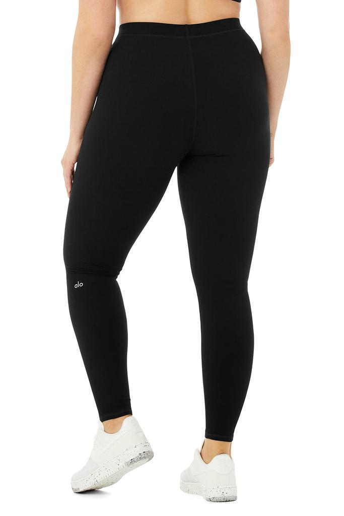 High-Waist Alosoft Flow Legging - Black商品第6张图片规格展示