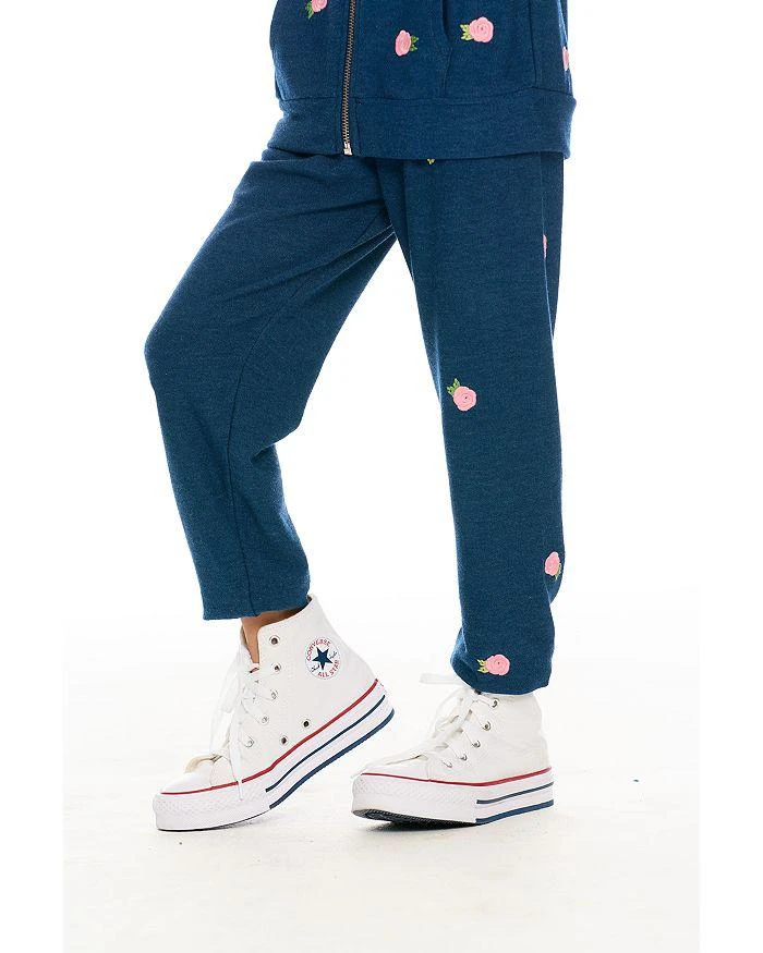 商品Chaser|Girls' Floral Detail Jogger Pants - Little Kid,价格¥278,第1张图片