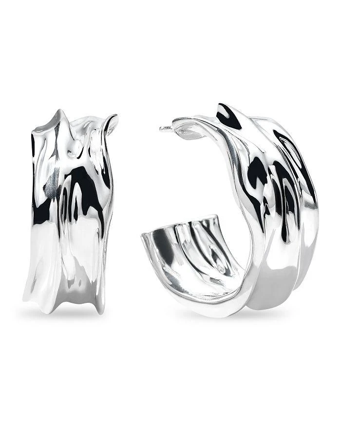 商品Ippolita|Sterling Silver 925 Classico Crush Medium Hoop Earrings  ,价格¥2622,第1张图片