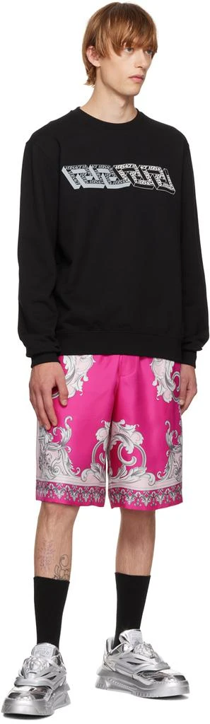商品Versace|Black La Greca Sweatshirt,价格¥2293,第4张图片详细描述