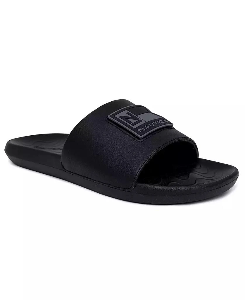 商品Nautica|Men's Hyia Pool Slip On Slides,价格¥114,第1张图片