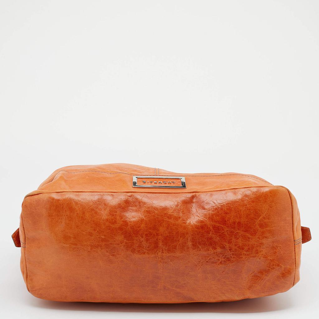 Givenchy Orange Leather Satchel商品第8张图片规格展示
