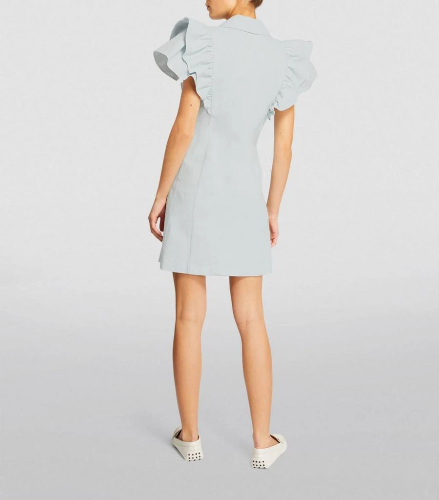 商品Sandro|Ruffled-Detail Double-Breasted Mini Dress,价格¥1977,第3张图片详细描述