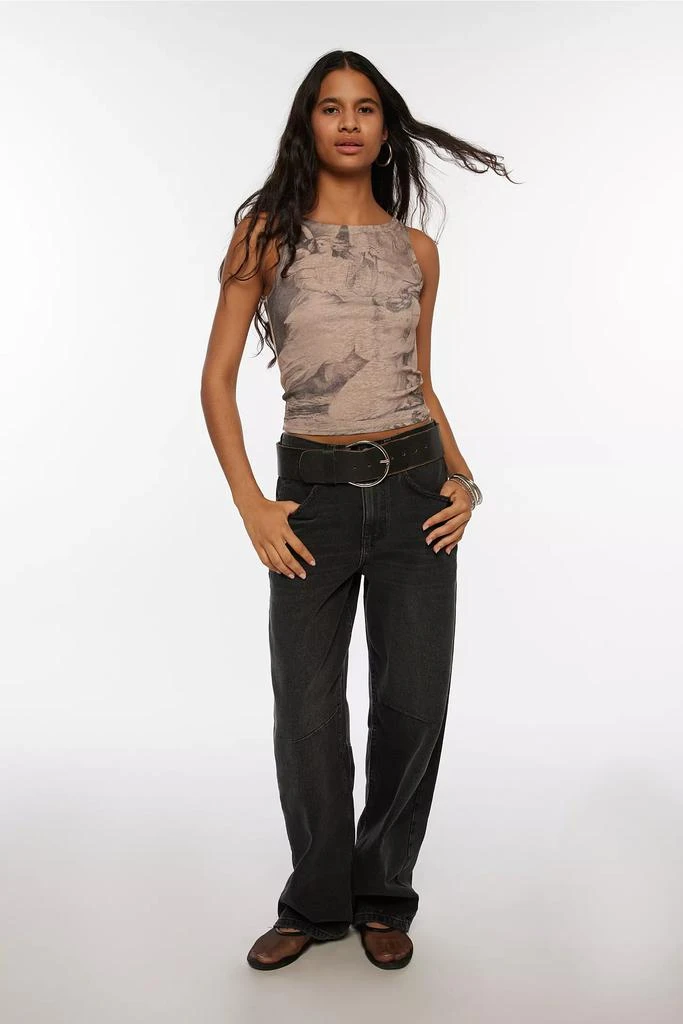 商品BDG|BDG Logan Buckle Baggy Barrel Jean,价格¥148,第5张图片详细描述