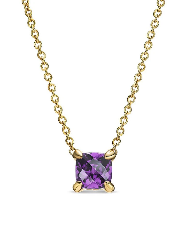 商品David Yurman|Micro Chatelaine Pendant Necklace in 18K Yellow Gold,价格¥5879,第1张图片