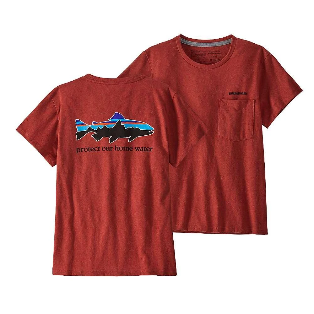 商品Patagonia|Patagonia Women's Home Water Trout Pocket Responsibili Tee,价格¥256,第2张图片详细描述