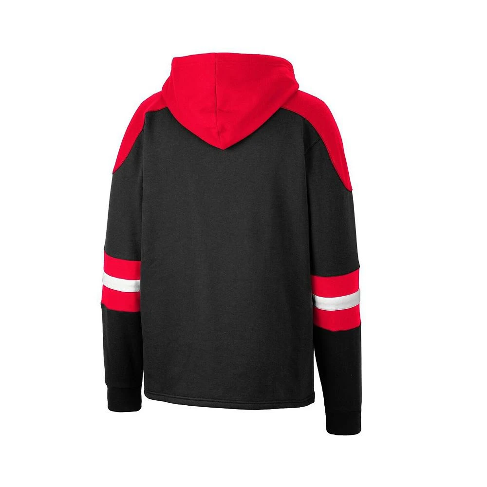 商品Colosseum|Men's Black Ohio State Buckeyes Lace-Up 4.0 Pullover Hoodie,价格¥488,第2张图片详细描述