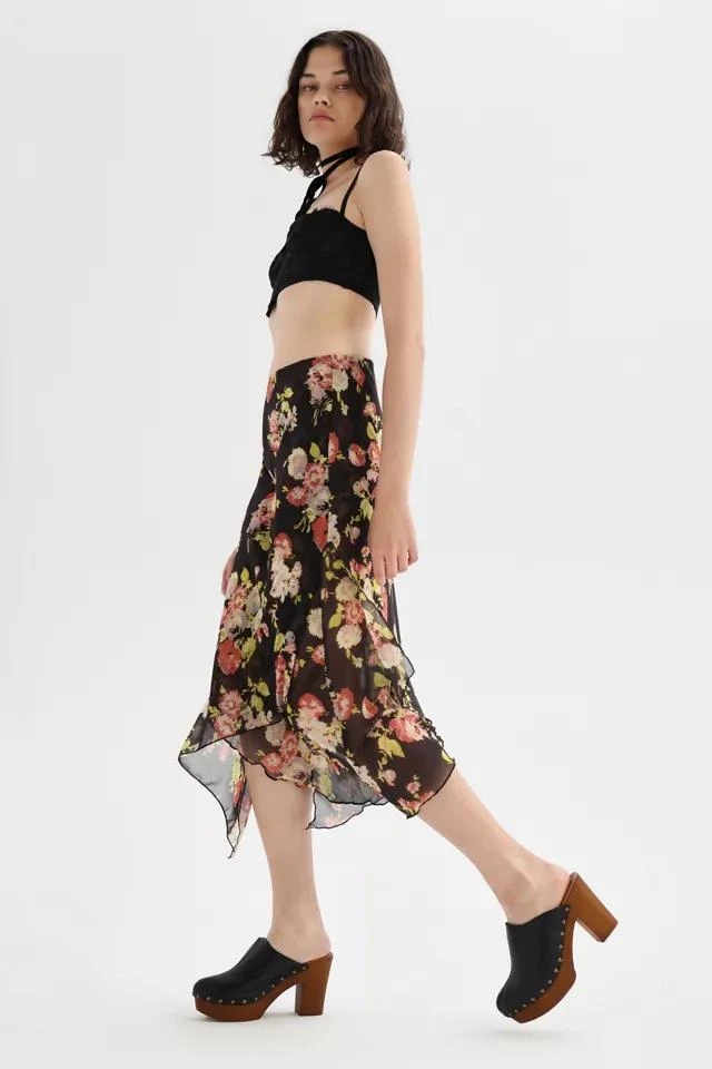商品Urban Outfitters|UO Marisol Layered Floral Midi Skirt,价格¥75,第2张图片详细描述