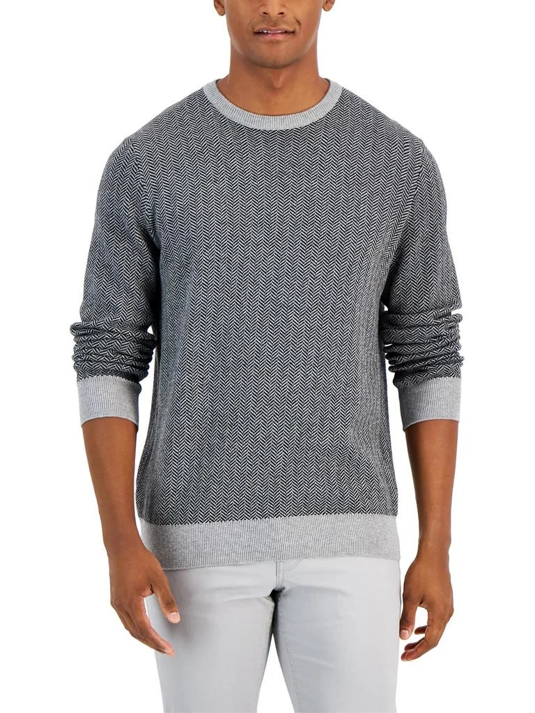 商品Club Room|Mens Striped Crewneck Pullover Sweater,价格¥170,第1张图片