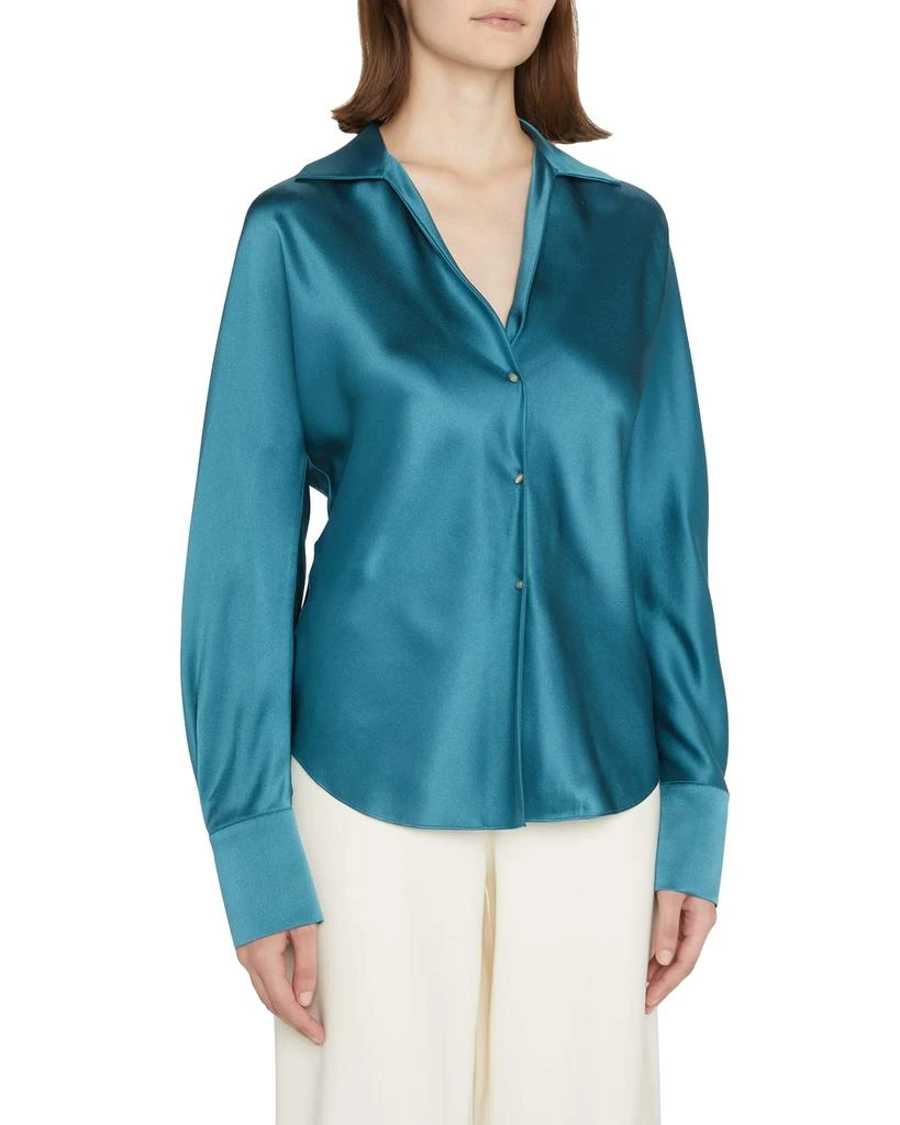 商品Vince|Bias-Cut Long-Sleeve Silk Blouse,价格¥2813,第1张图片详细描述