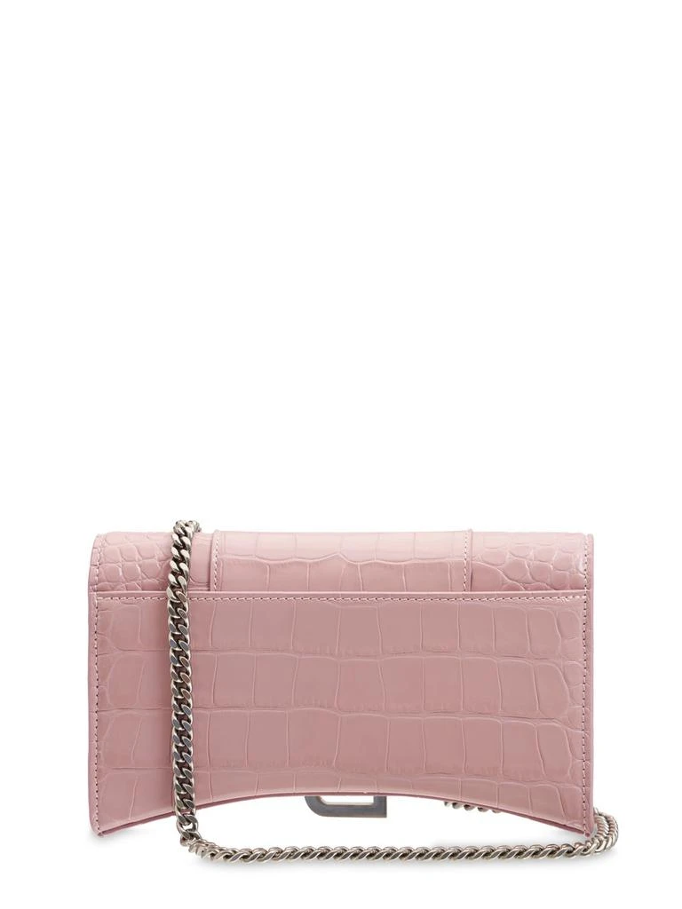 商品Balenciaga|Hourglass Embossed Leather Chain Wallet,价格¥13533,第5张图片详细描述