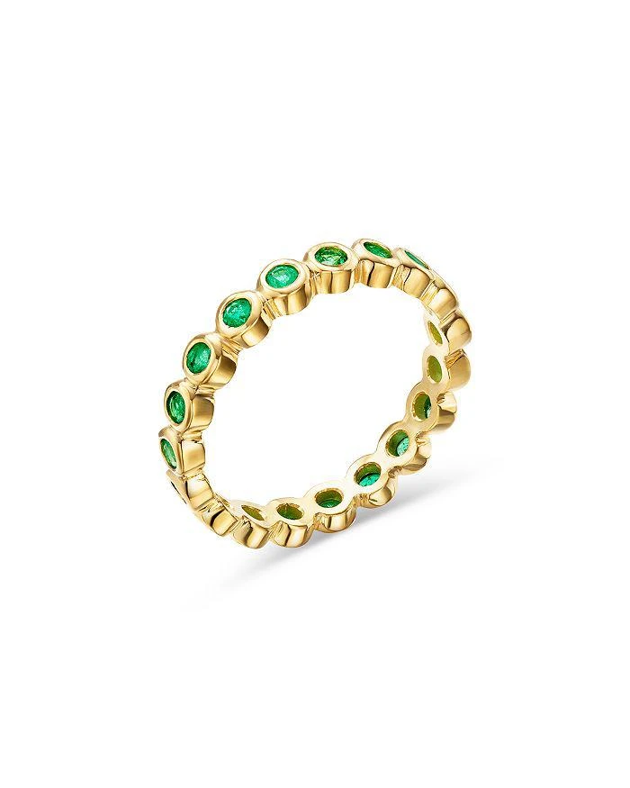 商品Temple St. Clair|18K Yellow Gold CL Color Emerald Bezel Eternity Band,价格¥18684,第1张图片