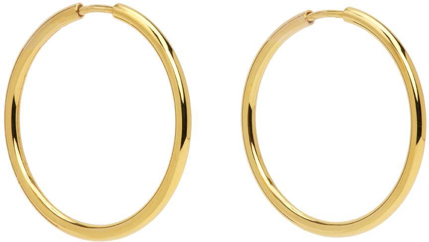 商品Maria Black|Gold Senorita 25 Hoop Earrings,价格¥522,第1张图片