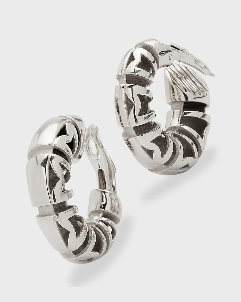 商品NM Estate|Estate Mauboussin 18K White Gold Paris Shrimp Hoop Earrings,价格¥65619,第3张图片详细描述