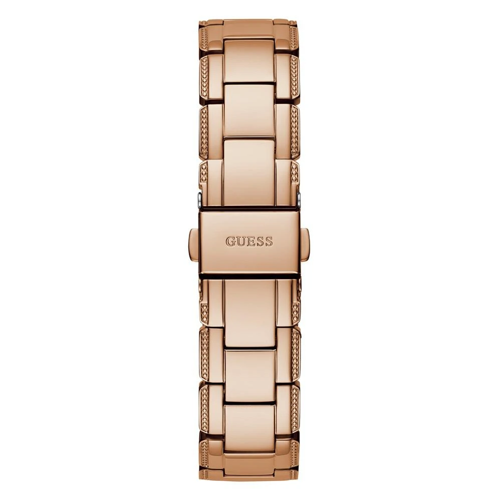 商品GUESS|Women's Quartz Rose Gold-Tone Stainless Steel Bracelet Watch 33mm,价格¥674,第3张图片详细描述