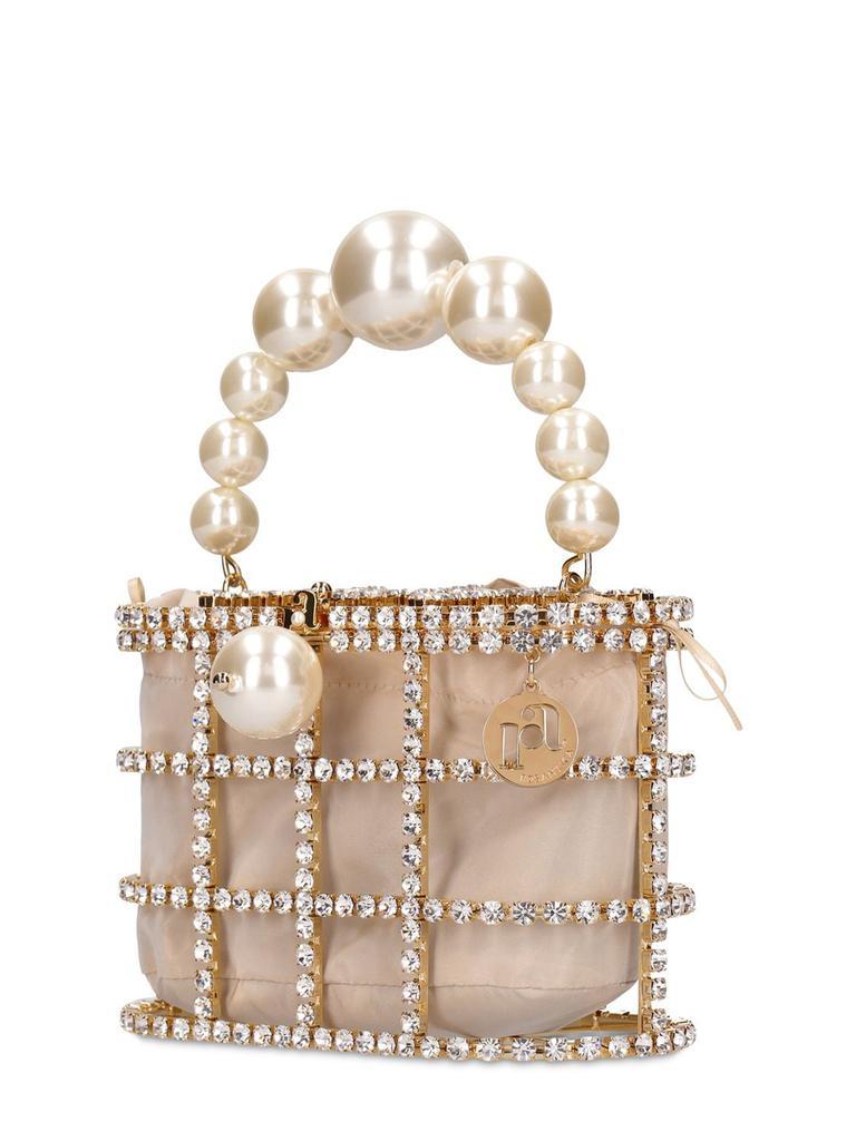 商品ROSANTICA|Holli Crystal & Pearl Box Top Handle Bag,价格¥7704,第4张图片详细描述