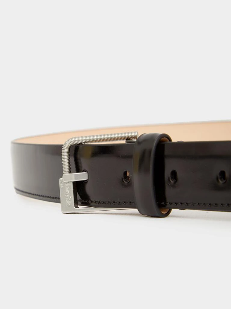 商品MAISON MARGIELA|Black shiny leather belt,价格¥1464,第2张图片详细描述