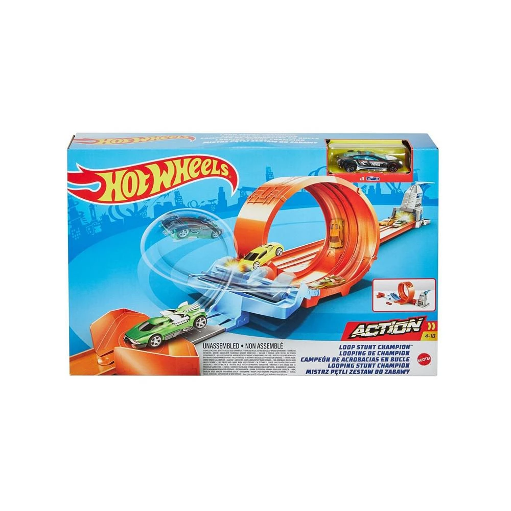 商品Hot Wheels|Loop Stunt Champion Track Set, 9 Pieces,价格¥113,第3张图片详细描述