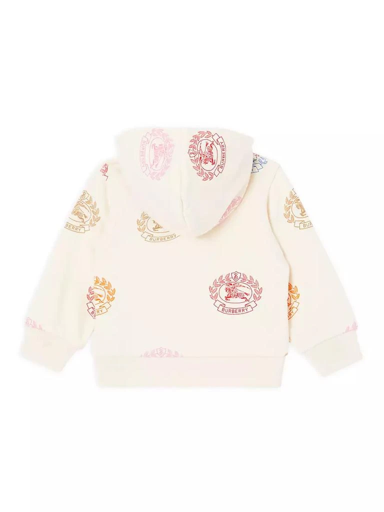 商品Burberry|Baby Girl's & Little Girl's Sidney Crest Cotton Hoodie,价格¥3096,第2张图片详细描述