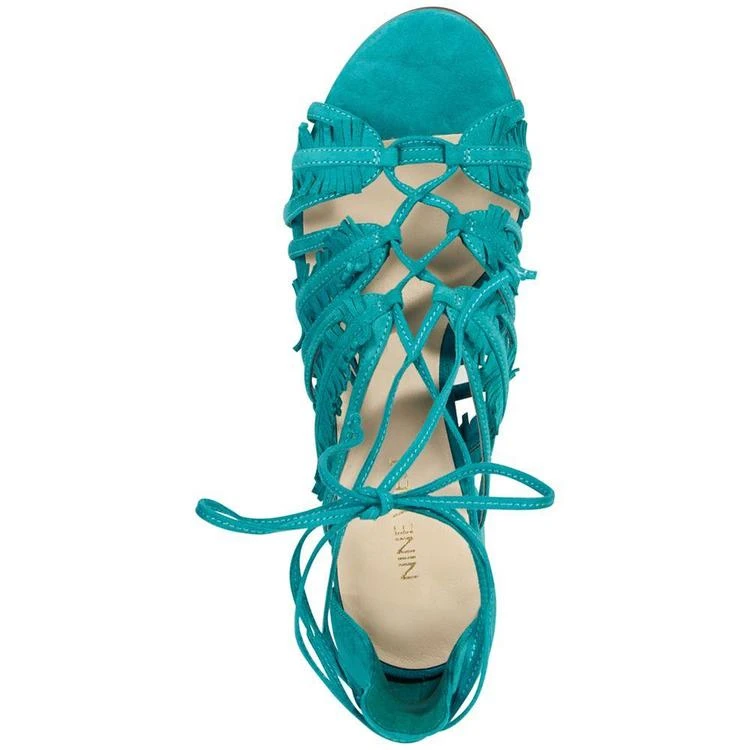 商品Nine West|Genie Lace-Up Block-Heel Sandals,价格¥262,第5张图片详细描述