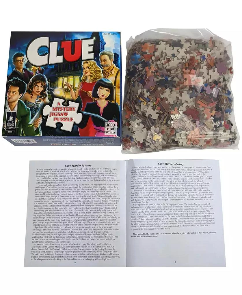 商品BePuzzled|Clue a Mystery Jigsaw Puzzle Set, 1000 Pieces,价格¥135,第2张图片详细描述