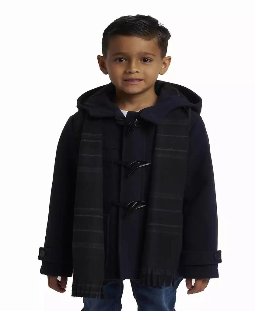 商品S Rothschild & CO|Toddler & Little Boy Toggle Dress Coat with Scarf,价格¥425,第1张图片