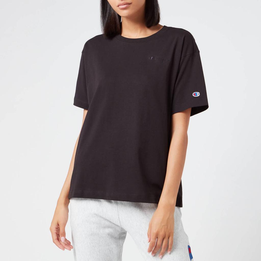 Champion Women's Oversized Crew Neck T-Shirt - Black商品第1张图片规格展示