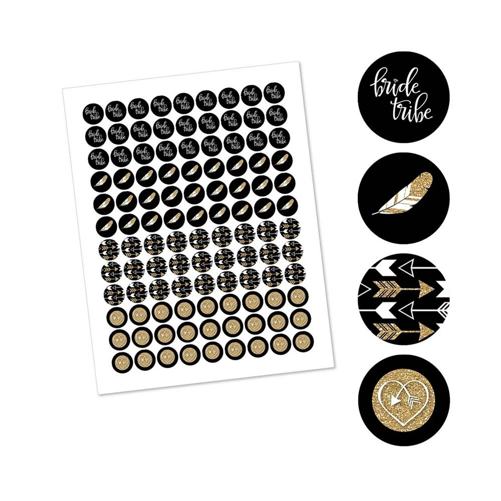 商品Big Dot of Happiness|Bride Tribe - Bridal Shower Round Candy Sticker Favors (1 sheet of 108),价格¥75,第2张图片详细描述