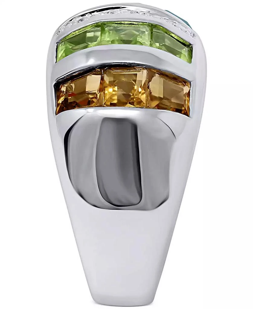 商品Macy's|Multi-Gemstone (4-3/4 ct. t.w.) & Diamond Accent Statement Ring in Sterling Silver,价格¥3805,第3张图片详细描述