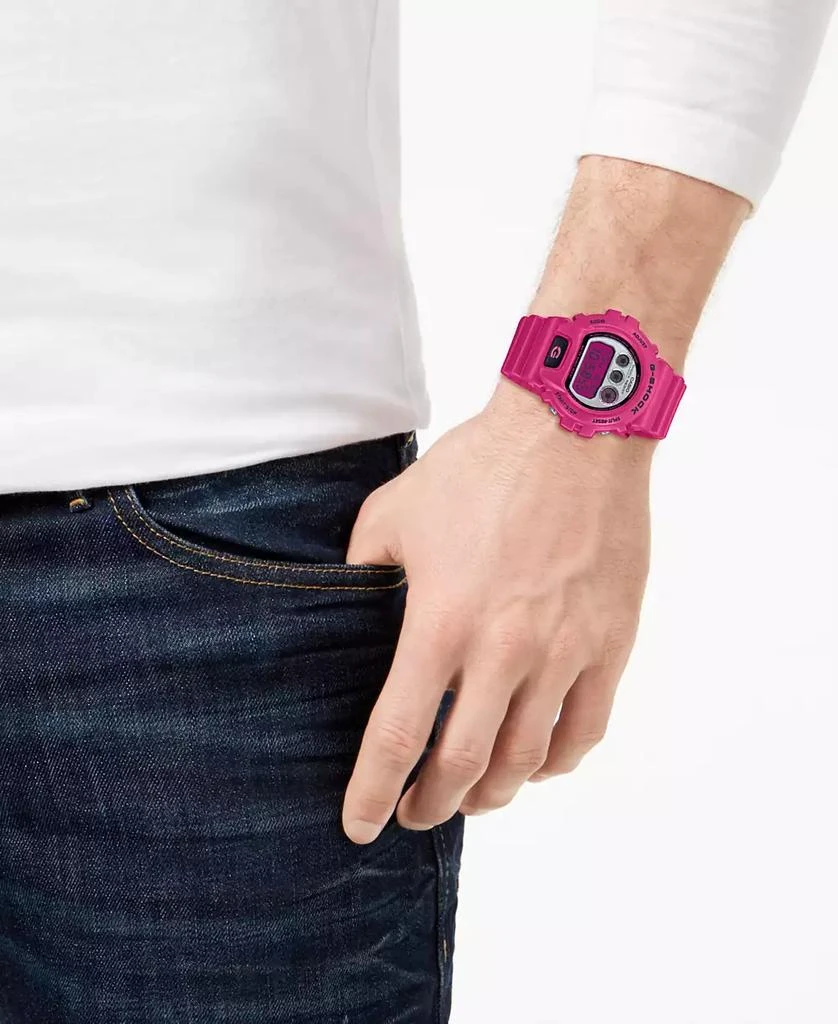 商品G-Shock|Men's Digital Pink Resin Strap Watch 50mm, DW6900RCS-4,价格¥926,第2张图片详细描述