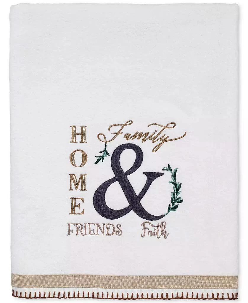 商品Avanti|Modern Farmhouse Embroidered Cotton Bath Towel, 27" x 50",价格¥90,第1张图片