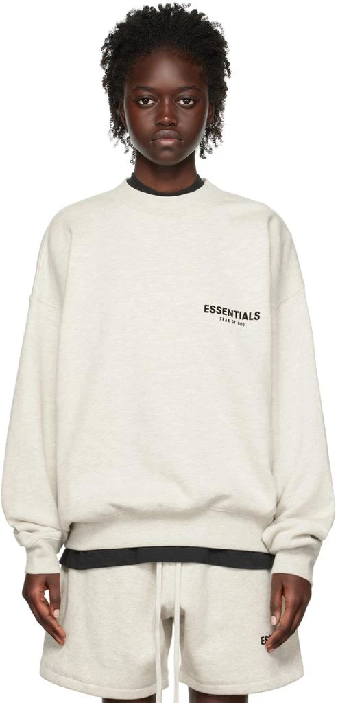 商品Essentials|Off-White Crewneck Sweatshirt,价格¥442,第1张图片