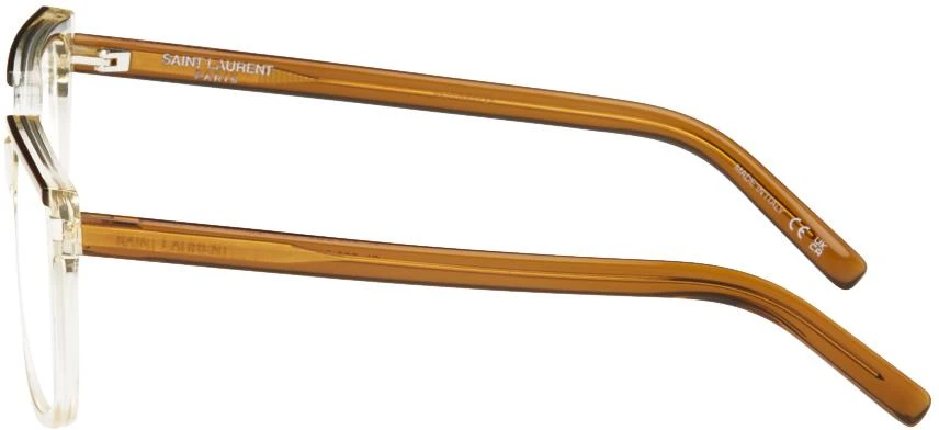 商品Yves Saint Laurent|棕色 SL 599 眼镜,价格¥3289,第3张图片详细描述