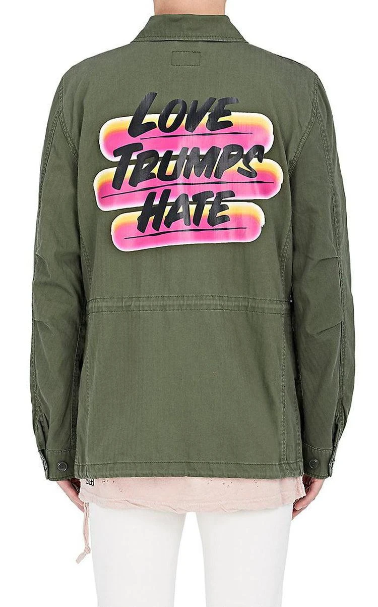 商品Alpha Industries|M-65 Defender Love Trumps Hate Field Jacket,价格¥775,第3张图片详细描述