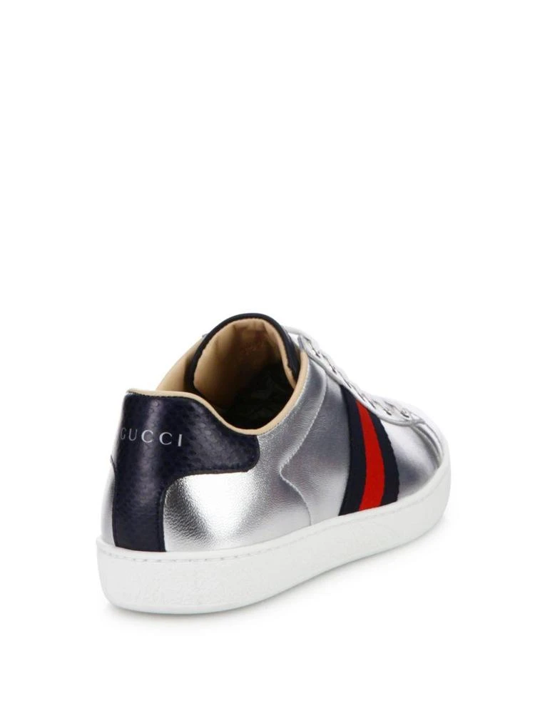 商品Gucci|New Ace Metallic Leather Low-Top Sneakers,价格¥4648,第2张图片详细描述