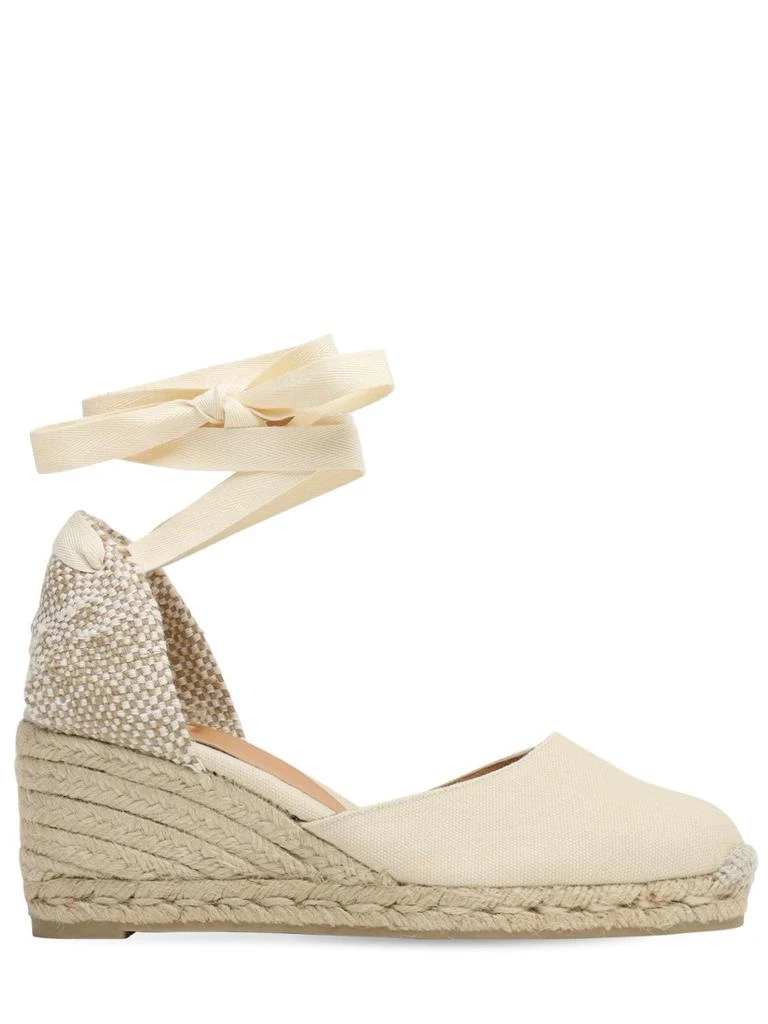商品CASTAÑER|60mm Carina Canvas Espadrille Wedges,价格¥950,第1张图片