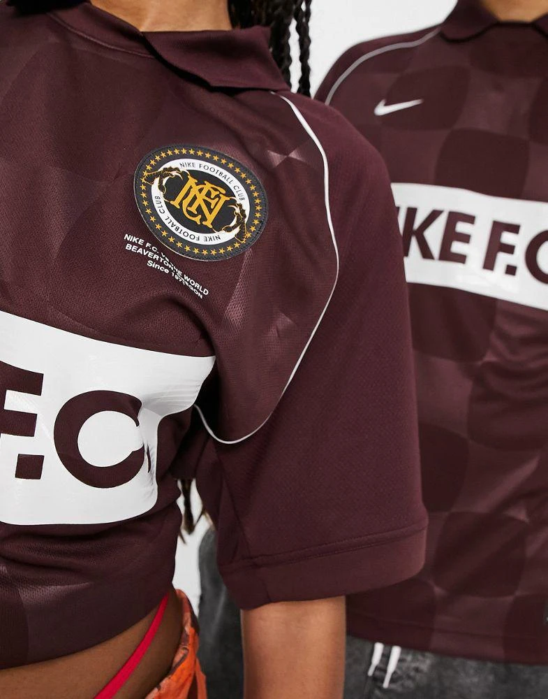 商品NIKE|Nike Football FC Dri-FIT retro inspired unisex polo in brown,价格¥302,第3张图片详细描述