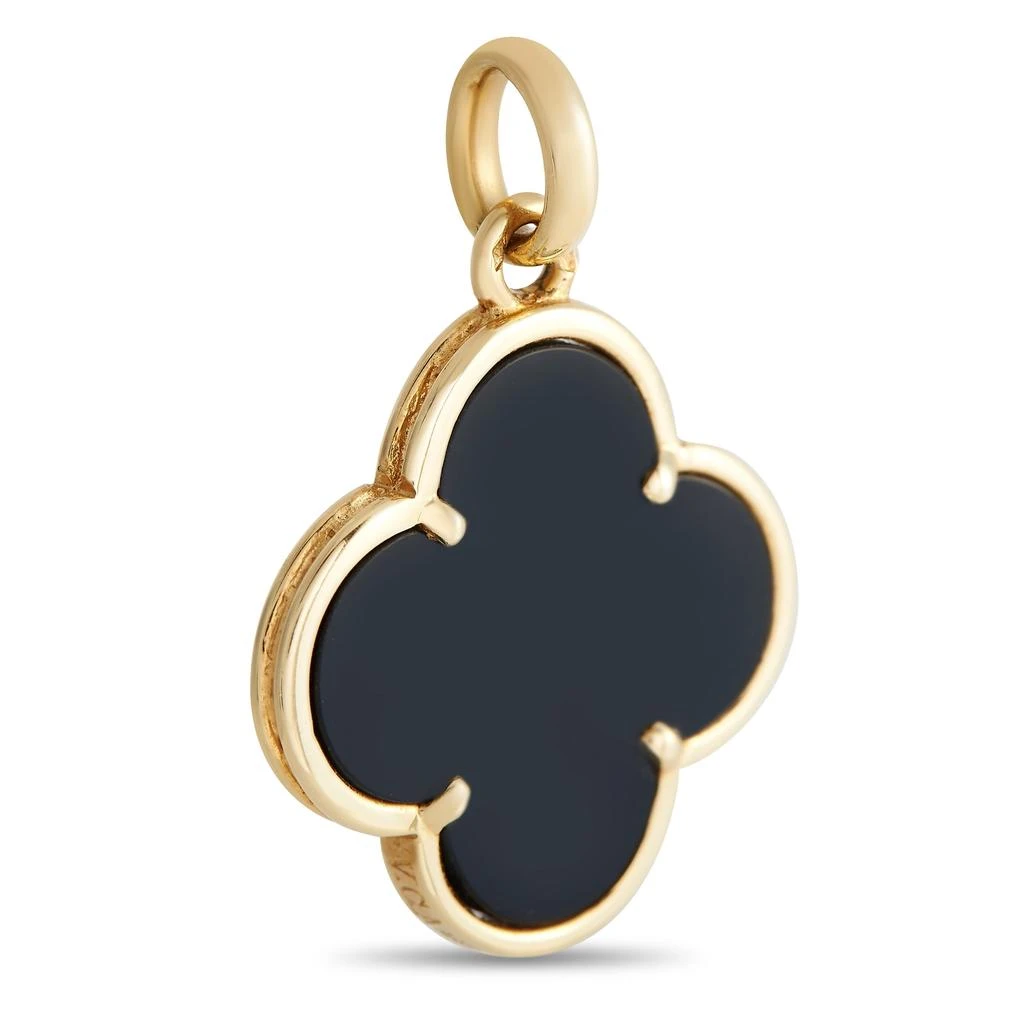 商品[二手商品] Van Cleef & Arpels|Van Cleef & Arpels Vintage Alhambra 18K Yellow Gold Onyx Pendant,价格¥30308,第2张图片详细描述
