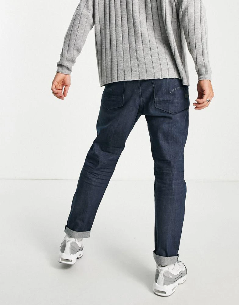 商品G-Star|G-Star Grip 3D relaxed tapered jeans in dark wash,价格¥393,第2张图片详细描述