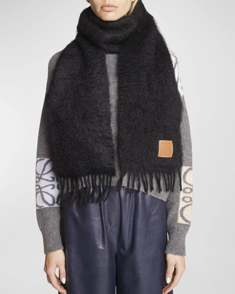 商品Loewe|Anagram Mohair Fringe Scarf,价格¥2974,第3张图片详细描述