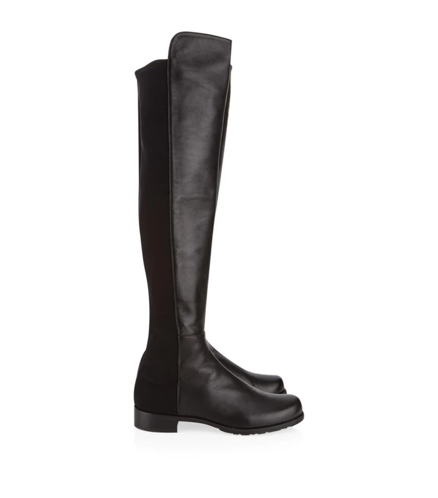 商品Stuart Weitzman|Leather 5050 Over-The-Knee Boots,价格¥7995,第3张图片详细描述
